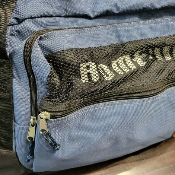ROME Large 3-Pocket Duffle Bag 25x12" Blue Suitcase Gym Sport Carry-On Bag - Picture 2 of 10
